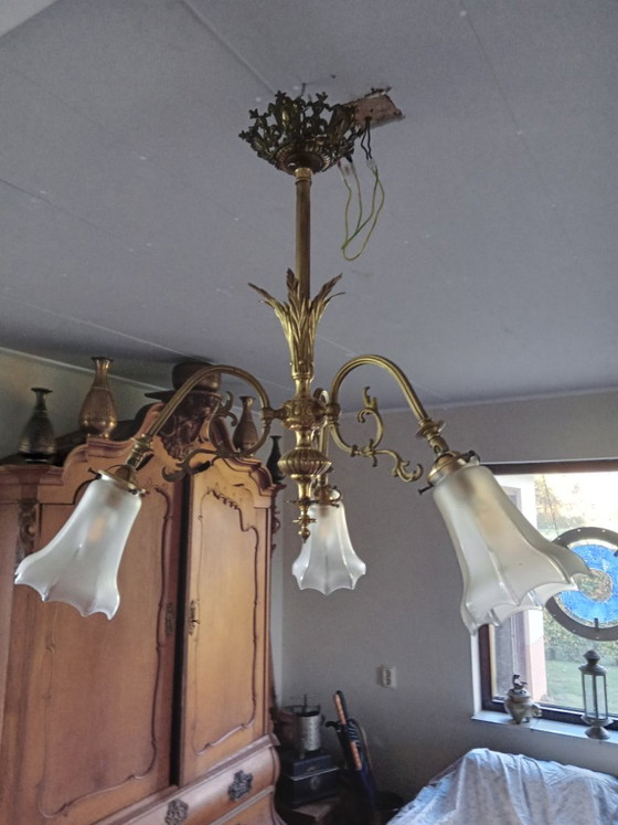 Lampade a sospensione in ottone – Lampadari, Vetro (photo 6 of 6)