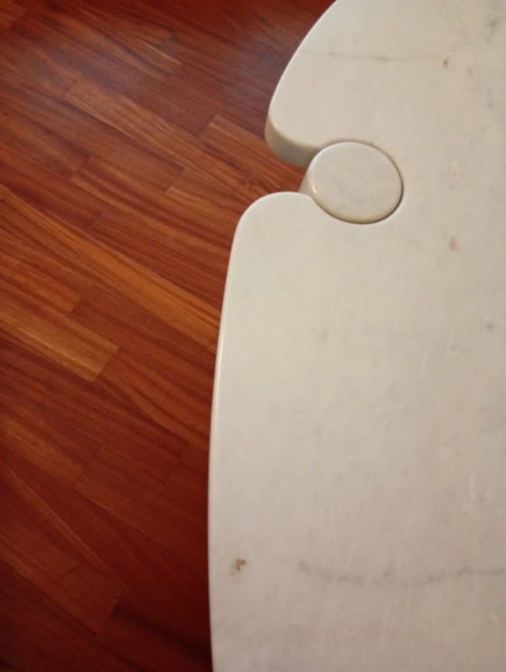 Image 1 of Grande Tavolo in marmo bianco di carrara di Mangiarotti per skipper