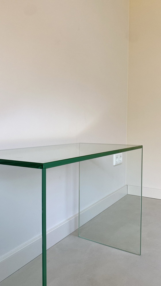 Image 1 of Vintage Glass Coffee Table / Side Table of Heavy Quality