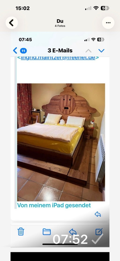Bed 'Bocca della Verità', 1974