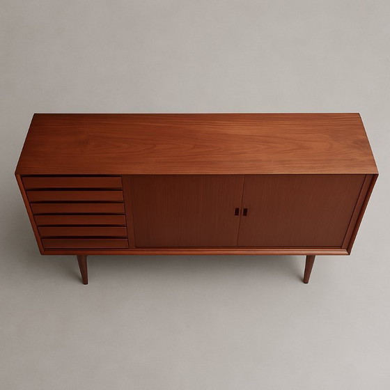 Image 1 of Arne Vodder Teakholz Highboard Schrank OS63