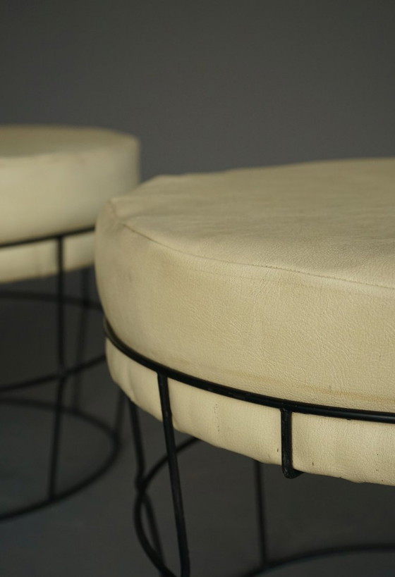 Mid-Century Modern Stools in the style of Panton, 1960s – Metal, Plastic (photo 8 of 14)