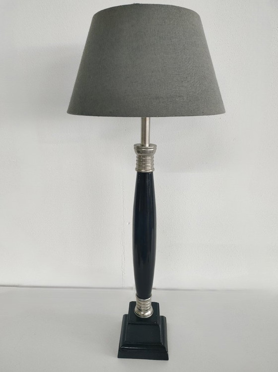 Beautiful Set of 60 cm Hollywood Regency/Neo Classic Art Deco Style Tall Vintage Table Lamps (Metal) (photo 17 of 18)