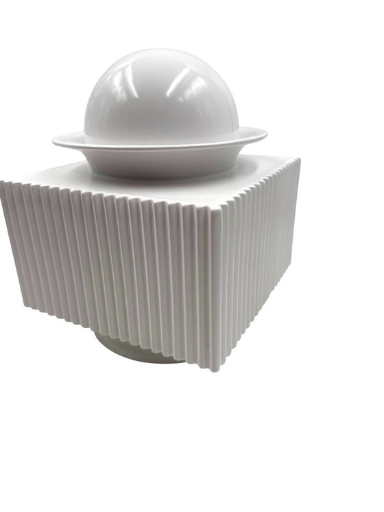 Image 1 of Sergio Asti, jarrón posmoderno de cerámica blanca, Cedit, Italia, década de 1970