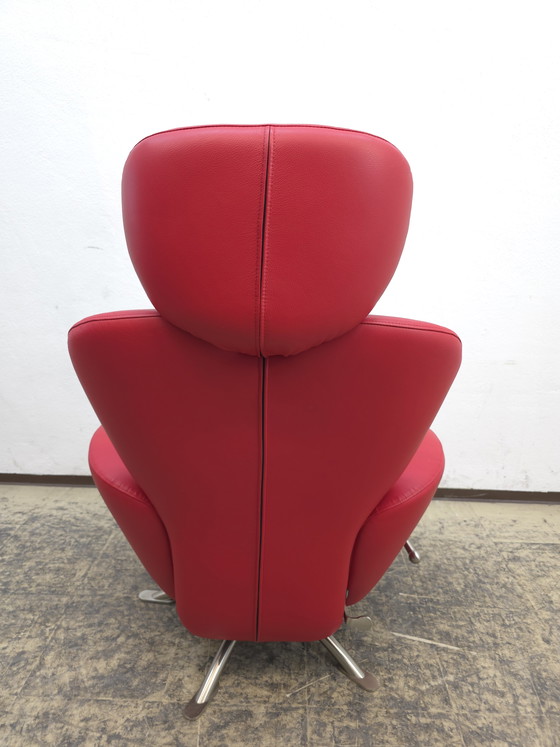 Image 1 of Poltrona Cassina Dodo, poltrona di design, poltrona in pelle, poltrona girevole, reclinabile, come nuova