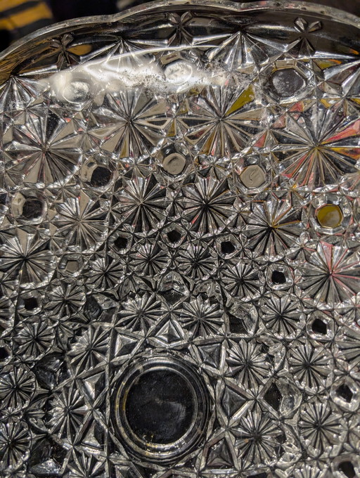 Bol de cristal de 35 cm con grabado "FRANCIA"