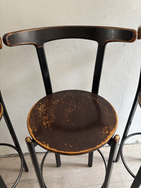 Image 1 of 1970 Spahn tabourets vintage 3 pièces