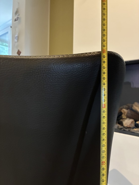 Bert Plantagie Stoelen - Groen/Donker Olijf Leer Op Wieltjes – Eetkamerstoelen, Leather (photo 7 of 8)