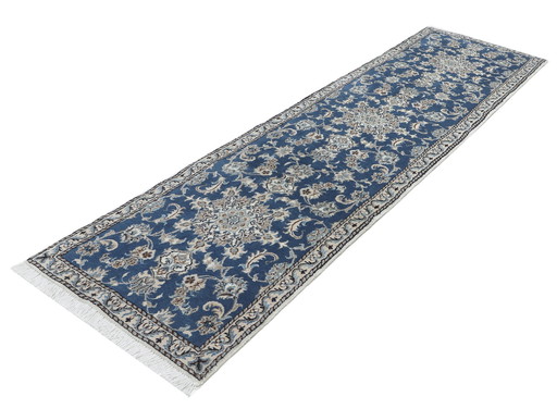 Original hand-knotted Persian carpet Nain Kashmari 285 x 80 cm Top condition