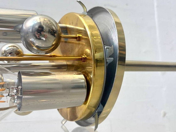 Image 1 of Space Age Sputnik hanglamp van Doria, Duitsland, jaren 70.