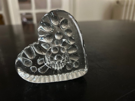 Image 1 of pair of heart candlesticks 1960