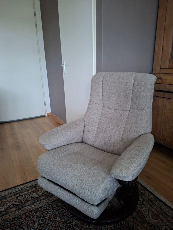 Image 1 of Set Stressless Mayfair Medium Power leg + accu fauleuils met elektrische relax: