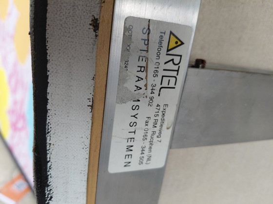 Image 1 of Simon Woudwijk 'Construction III' oil acrylic on canvas, unique! 