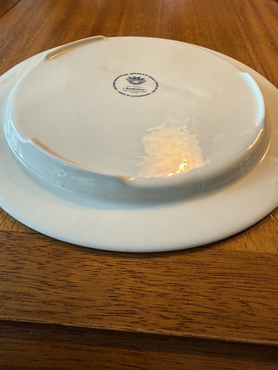 Image 1 of 4 fantastici piatti da fonduta vintage Villeroy & Boch "Acapulco" 1970