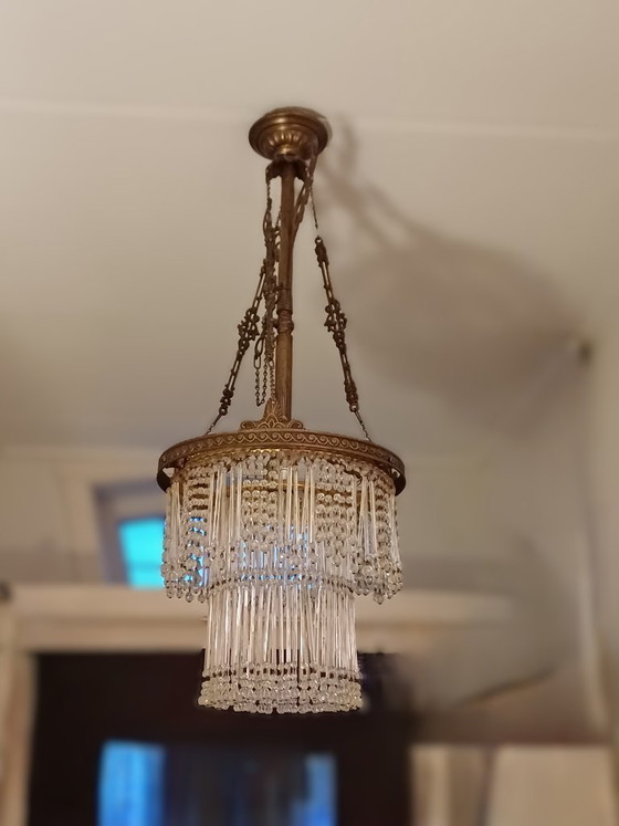 Image 1 of Mooie vintage kristallen kroonluchter