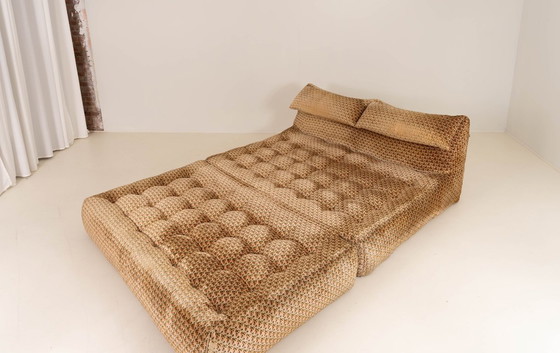 Image 1 of Vintage Bamboletto-ligbed van Mario Bellini voor B&B Italia, 1975 — Gesigneerd, originele bekleding