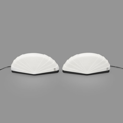 Paar Tischleuchten "Flores" von Paolo Nava für Leucos, 1980er Jahre