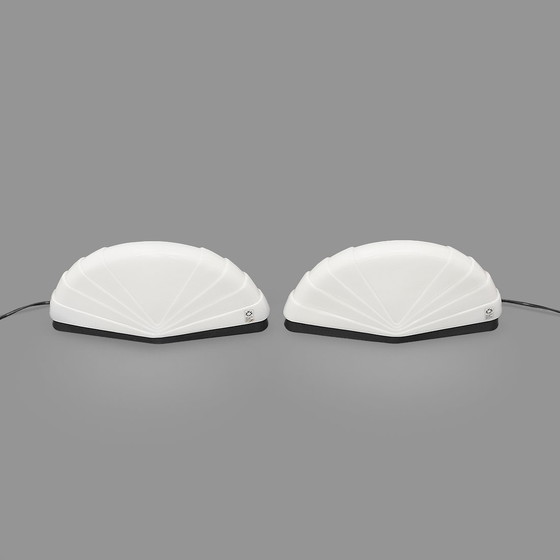 Image 1 of Pair of “Flores” table lamps by Paolo Nava for Leucos, 1980s