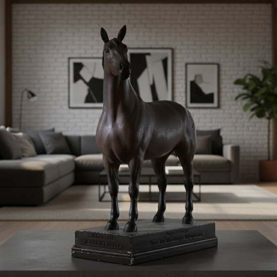 Image 1 of Oldenburger Kaltblutpferdemodell, Max Landsberg, 1900er Jahre, Deutschland