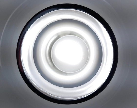 Image 1 of Lampada da tavolo vintage • Acciaio e vetro • Murano • Era spaziale • 1970