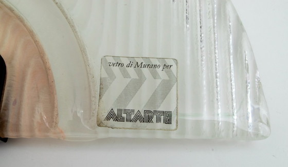 Image 1 of Pareja de lámparas de sobremesa de cristal de Murano italiano Altarte de Stilkronen, 1992