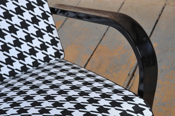 Paar gerestaureerde art-deco fauteuils, door Koželka en Kropáček, Tsjechië, jaren dertig – Textile, Wood (photo 11 of 12)