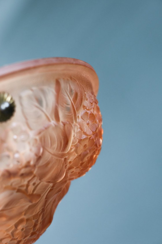 Image 1 of Lampada a sospensione floreale Art Déco