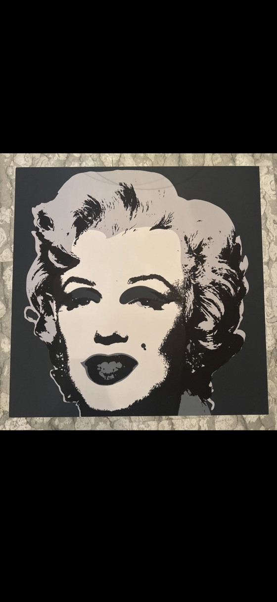 Silkscreen Andy Warhol "Marylin Sunday B. Morning" (Att. To) Cm 91,4 X 91,4 – Lithographs & prints, Paper (photo 2 of 5)