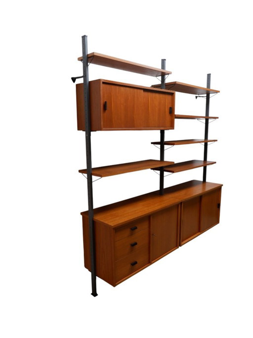 Vintage Teak-Wandschrank von Olof Pira, 1960er Jahre