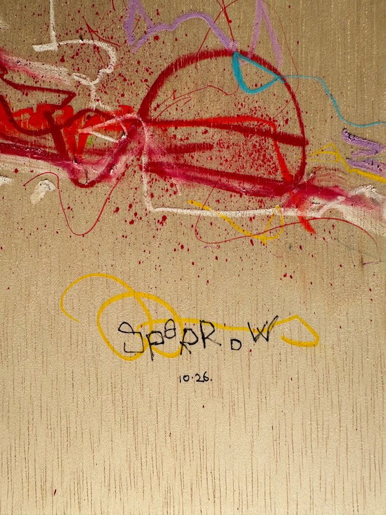 Exclusive Painting – Jacques Sparrow - Amsterdam - Superman – Paintings & Drawings, Wood (photo 3 of 8)