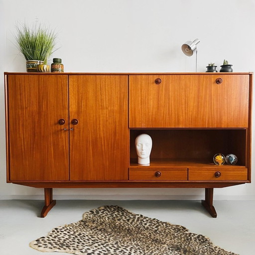 Buffet haut vintage Topform de style danois, années 1960