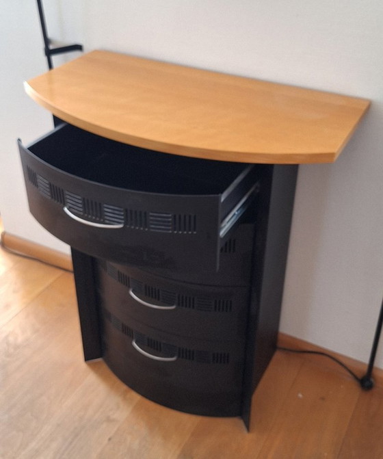 Image 1 of Set di armadietti a muro con lampade da terra e specchio coordinati