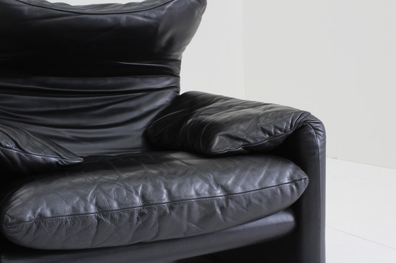 Image 1 of Cassina Maralunga Sessel Schwarz Leder