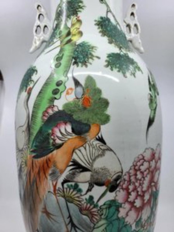 Image 1 of Celadon Vase aus China Porzellan 19th Century