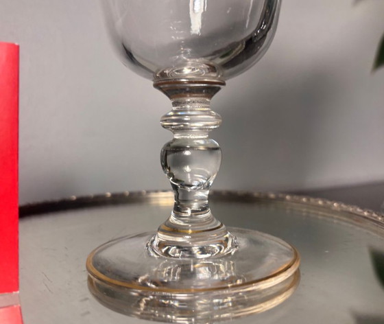 Image 1 of application Baccarat en or sur verre cristal