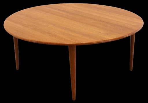 A. Mikael Laursen table basse ronde XXL vintage danois