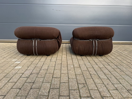 Image 1 of Cassina Soriana 2x 1 plaza original de los años 70 Tobia & Afra Scarpa