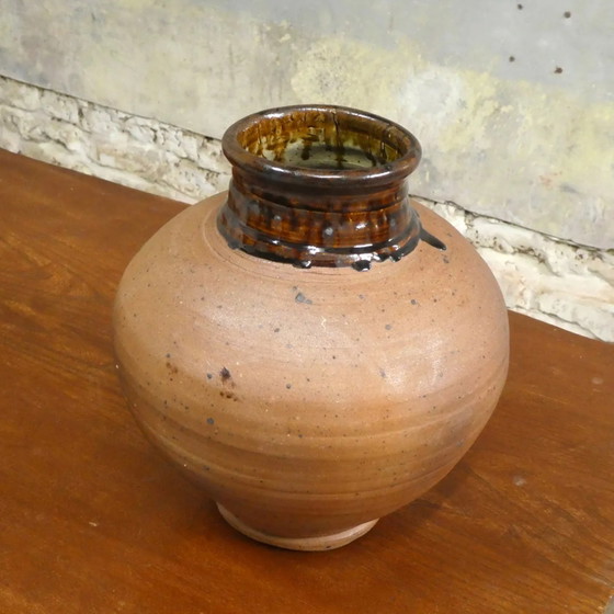 Grande vaso di Pierre Digan parzialmente smaltato – Vasi, Porcellana, Vintage (photo 2 of 8)