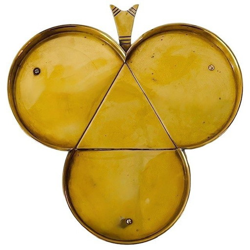 Brass tray grape shape