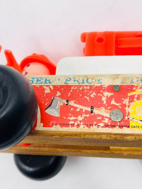 Image 1 of Lot de 4 jouets en bois Fisher-price années 60