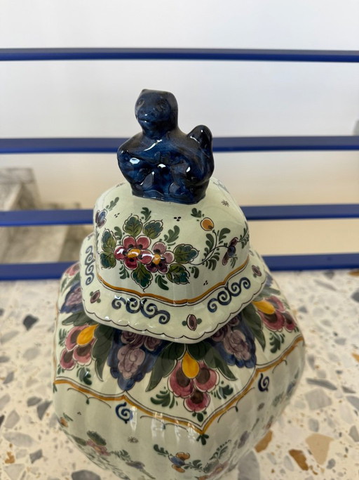 Grande potiche vintage in poliestere Delft – 5300 – dipinta a mano – Olanda – decoratieve objecten, Other (photo 2 of 5)