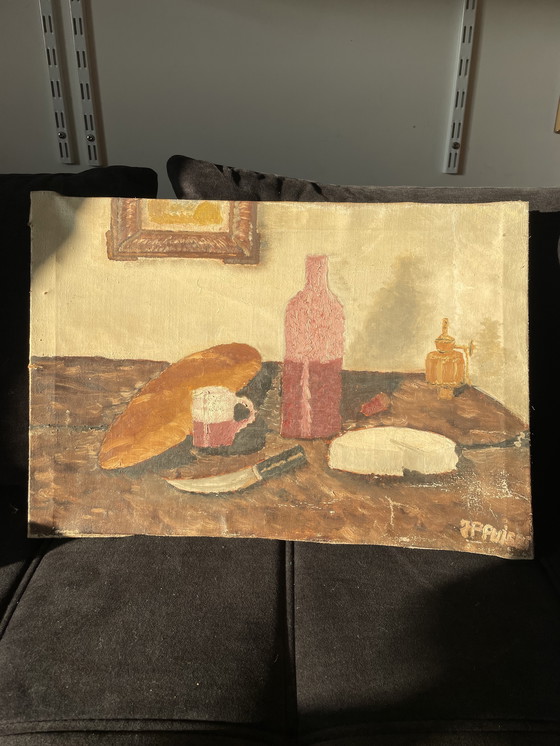 Image 1 of Natura morta a olio, stile naif