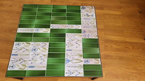 Image 1 of Table Roger Capron en Céramique, Verte, France 1960