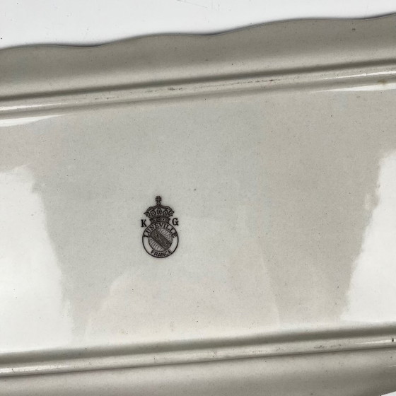 Image 1 of Taartbord, model straatlantaarn, van KG Lunéville