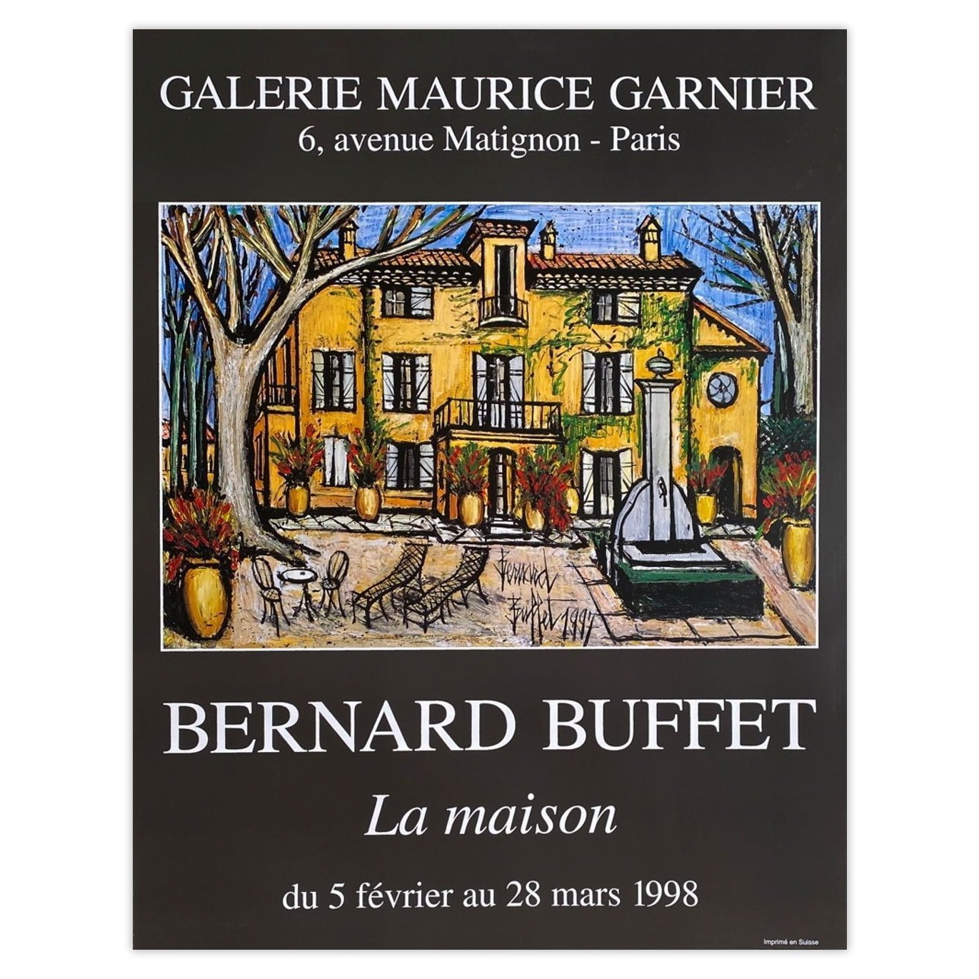 Bernard BUFFET poster Expo 98 - Galerie Maurice Garnier - La