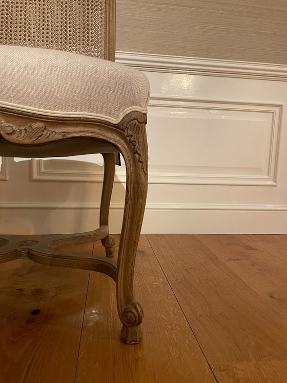 Gilles Nouailhac Eetkamerstoel – Eetkamerstoelen, Rattan, Textile (photo 4 of 5)