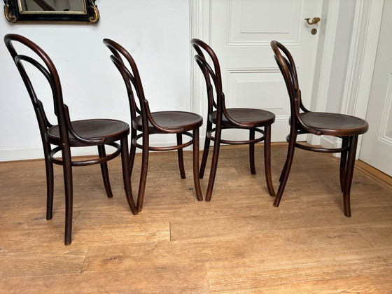Image 1 of 4x Thonet Nr. 14 Stühle