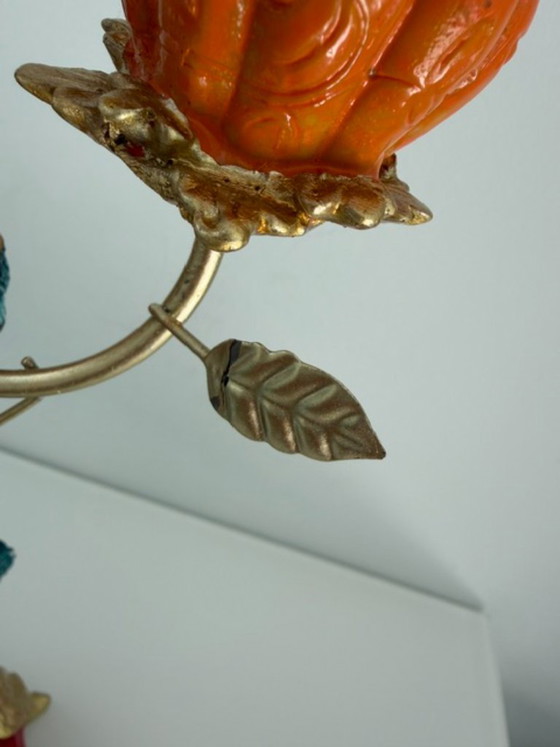 Candelabro ecléctico con tigre y loro – Portavelas, Plastic, Metal (photo 15 of 15)