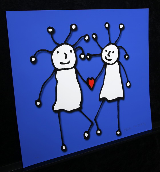Image 1 of Kostabi, Paul - Love SPRKL - 3D-Konstruktion - handsigniert