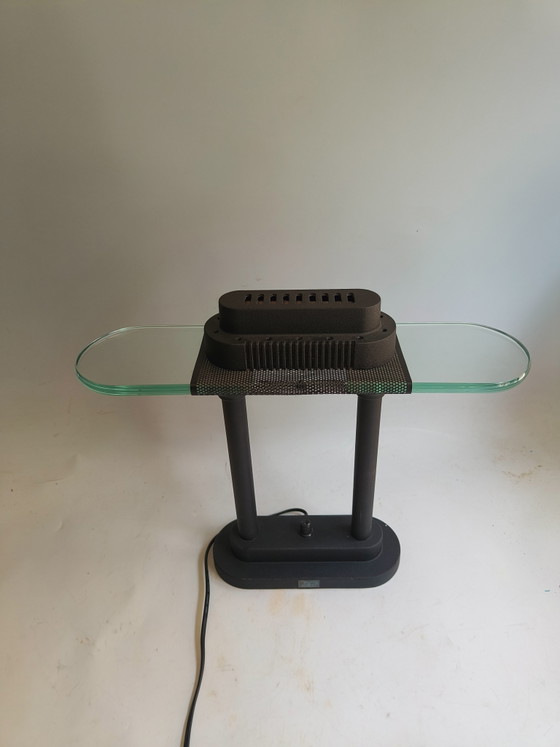 SMC Boxford Bankers Desk Lamp By Robert Sonnemans – Glass, Metal (photo 3 of 14)